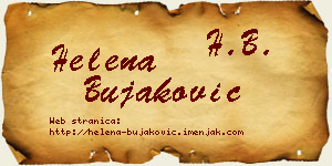 Helena Bujaković vizit kartica
